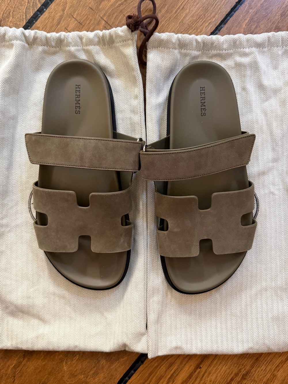 Hermes Chypre Suede Leather Sandal - Picture 2 of 7